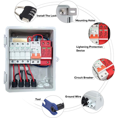 32A Solarstring Combiner Box für Wohnmobilboote Solarstromsystem
