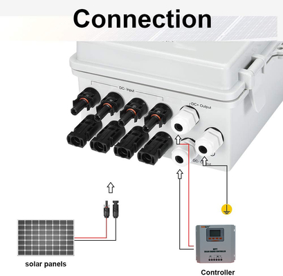 4 String-Wasserdichte-Kombinator-Boxen für das Solarsystem