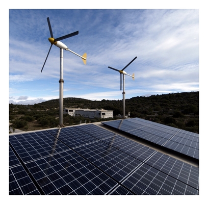 Custom 3kw 5kw 10kw Wind Solar Off Grid Windenergie-Stromversorgungssystem mit Lifepo4 Batterie