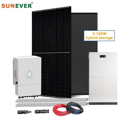 24h Arbeitszeit 6kw 8kw 10kw Hybridbatterie Blei-Säure Solarstromsystem für Zuhause