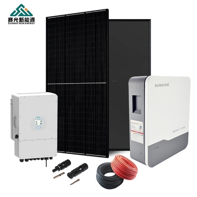 24h Arbeitszeit 6kw 8kw 10kw Hybridbatterie Blei-Säure Solarstromsystem für Zuhause