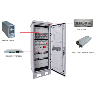 Blei-Säure-Batterie Sonnenenergiesystem 48VDC 50hz Ausgangsfrequenz für Telekommunikationsbasestation
