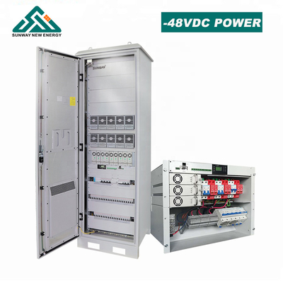 Blei-Säure-Batterie Sonnenenergiesystem 48VDC 50hz Ausgangsfrequenz für Telekommunikationsbasestation