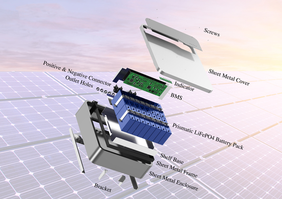 Benutzerdefinierte Energiespeicherbatterie Wandmontierte 10k Lithium-Ionen-Solarbatterie für Zuhause