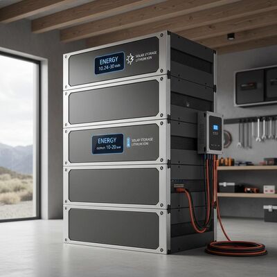 Energiespeicher-Batterie Lithium-Ionen 10,24 kWh bis 30 kWh Ausgangsleistung 10 bis 20 kWh Netzunabhängiges Stromspeichersystem