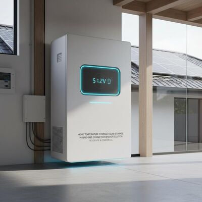 Heimattemperaturspeicher Solarspeicherbatterie 51.2v Hybridnetzverbindung Energielösung für Wohn- und Gewerbeanlagen