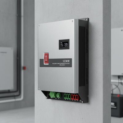 Maximale AC-Ausgangsleistung 12kW Solarwechselrichter Integrierter DC-Schalter OEM-Unterstützung Intelligente Stromwandlungstechnologie