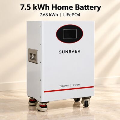 SUNEVER 7,68kWh 25,6V 300Ah LiFePO4 Lithium Solarbatterie für Heimspeicher und netzunabhängige Notstromversorgung