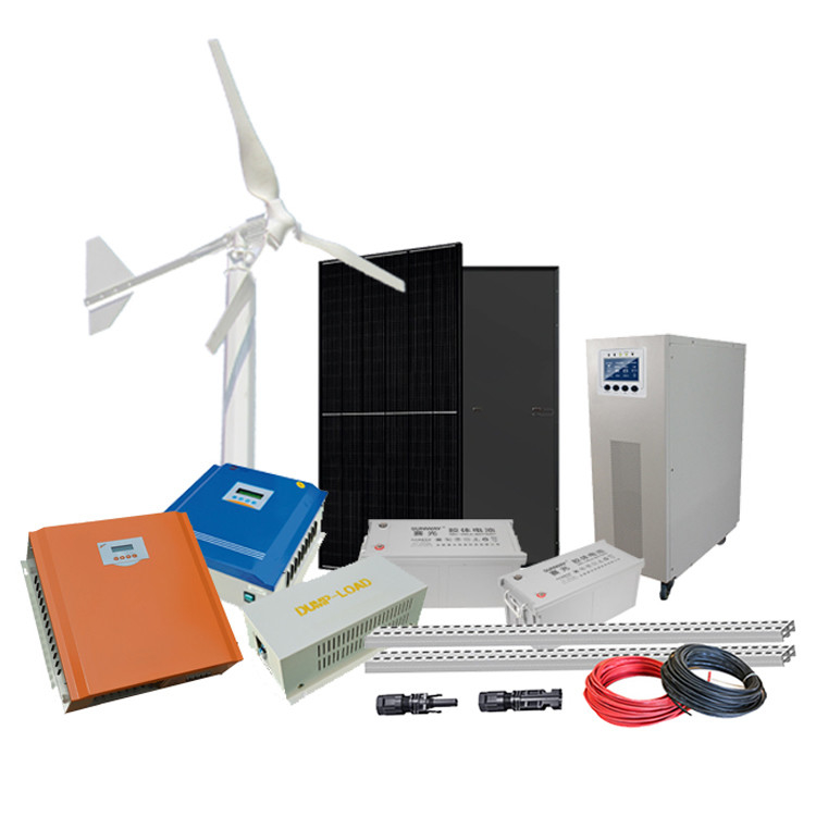 Verstärkte Glasfaserblätter 3 kW Off-Grid Windenergieerzeugungssystem für Haushaltsbedarf