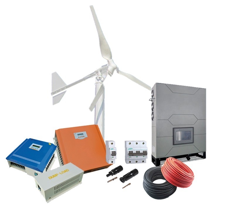 380VAC 3-Phasen-Hybrid-Windkraftanlage mit reinem Sinuswellenumrichter