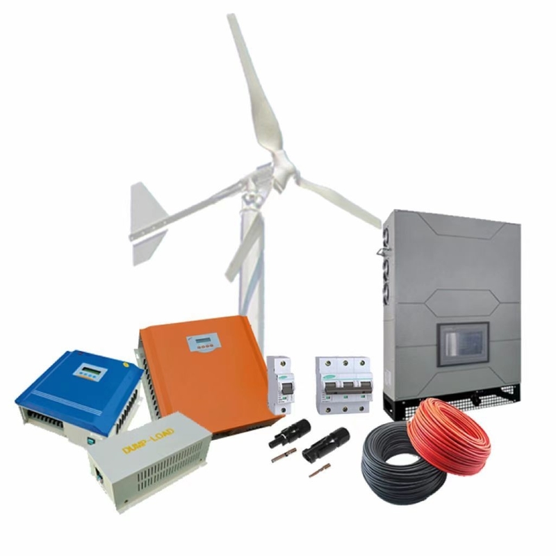 5KW/10KW Wohnraum 3-Phasen 380VAC-Windkraftanlage zur Hybridenergieerzeugung im Netz
