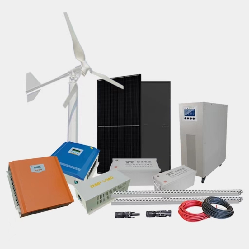 10 kW Off-Grid-Windenergie-Generator Windenergie-Hybrid-Generationssystem für abgelegene Gebiete