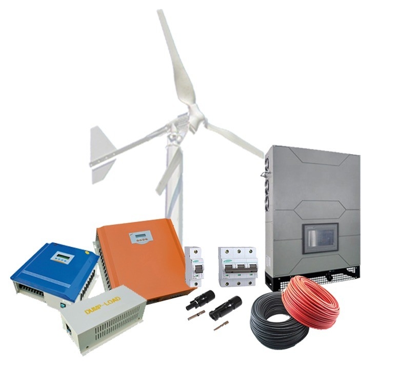 48v 5kw 10kw Heimwindgenerator Vertikales Windenergieerzeugungssystem für Heimenergie