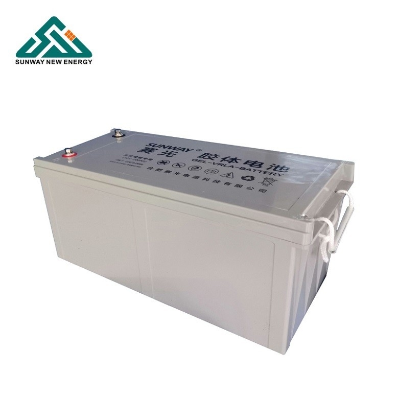 Aufladbare 12V 200ah/250ah Sonnenleiter-Säure-Gel-Batterien Ausgewähltes Material für Solar