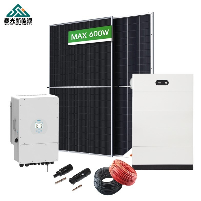 Dachmontage-Blei-Säure-Batterie 5kw 8kw 10kw Solarenergiesystem für Zuhause im Hybridmodus