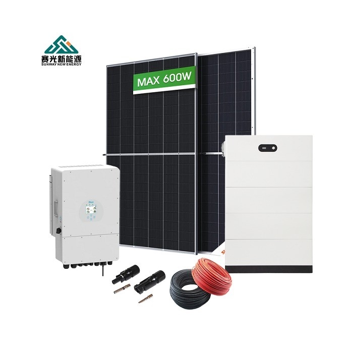Komplettes hybrides Solarenergie-Speichersystem 5kw 10kw 15kw 20kw mit Blei-Säure-Batterie