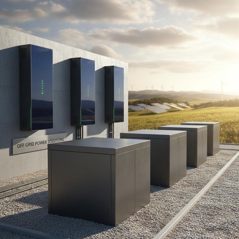 Off-Grid erneuerbare Energiespeicher bodenmontierte Wandmontageeinheiten, die Backup- und nachhaltige Energiemanagementlösungen bieten
