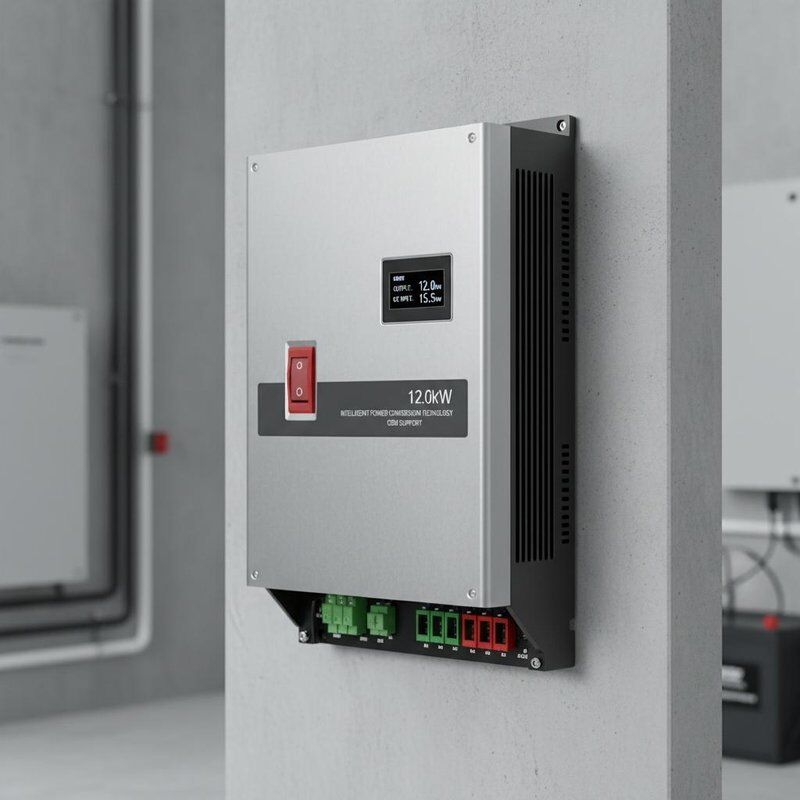 Maximale AC-Ausgangsleistung 12kW Solarwechselrichter Integrierter DC-Schalter OEM-Unterstützung Intelligente Stromwandlungstechnologie