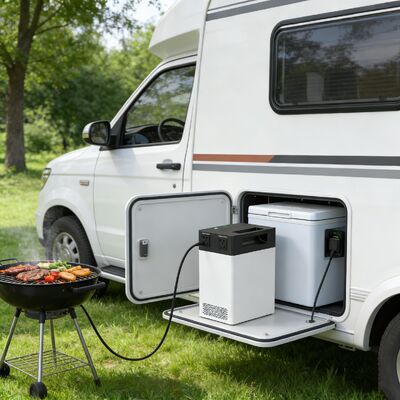 Intuitive-Monitor Solarenergiesystem 500W 1004,8Wh    MPPT-fähiges ESS mit Echtzeit-SOC-Display und Leichtbau