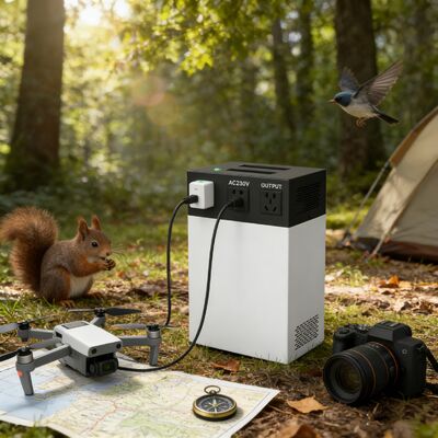 Off-Grid Solarstromanlage 500W 1004,8Wh – Solar-wiederaufladbares ESS mit MPPT-Technologie, LiFePO4-Batterie & vollem Sicherheitsschutz